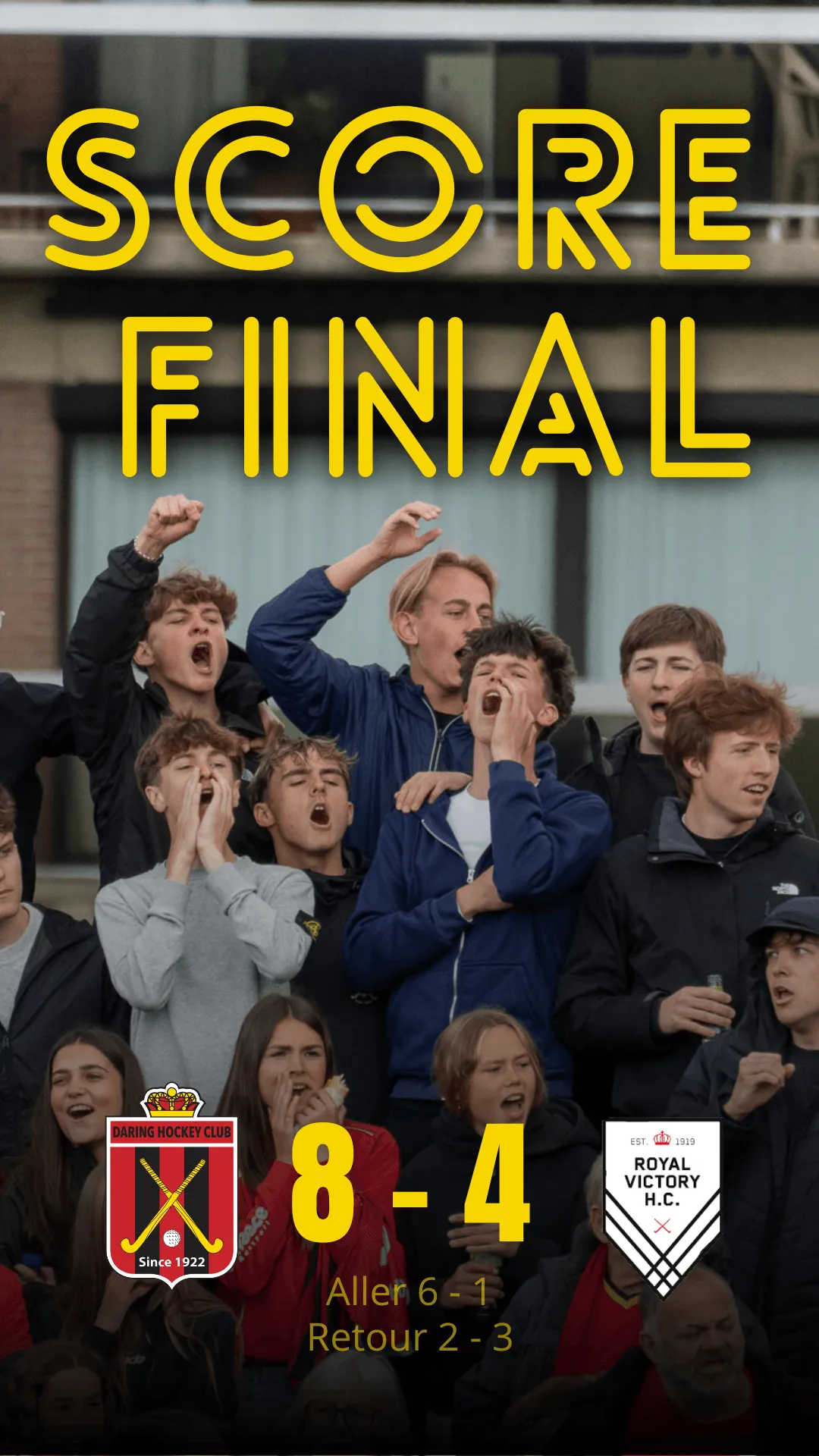 Match day story — final score